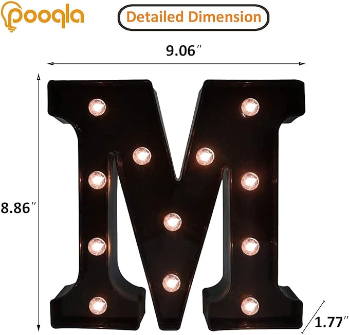 Decorative LED Illuminated Letter Marquee Sign - Image 4