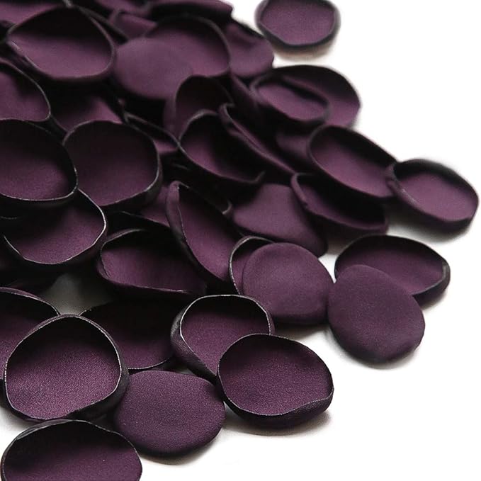 Floroom 300pcs Rose Petals Plum Faux Silk Flower Petals by Floroom