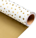 Burymento Golden Lrregular Wave Point Wrapping Paper, Reversible Gold Gift Wrap by BurymentoisaprofessionalwrappingpaperbrandThewrappingpaperismadeofkraftpaperpearlescentmatteglossyglitterbrushedlaserandothermaterialsdouble-sidedprintingbackcuttingandotherdetailsOriginalpatternscarefullymadewrappingpaperbrand