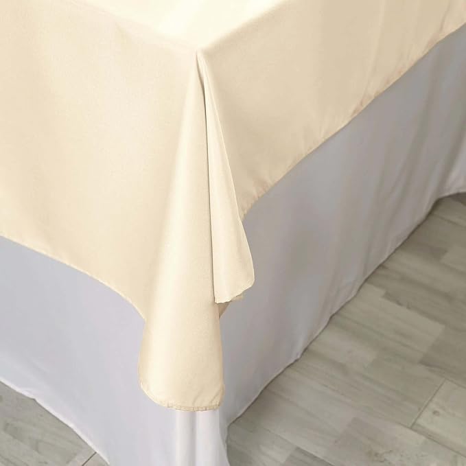 Efavormart 70" Square Linens Beige Wholesale Linens Polyester Square Linen - Image 6