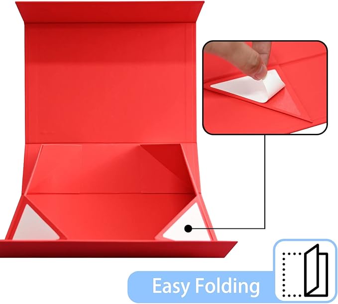 LIFELUM Christmas Gift Boxes 2 Pack 13.85 x 8.35 x 4.45 inch Large Gift Boxes - Image 3