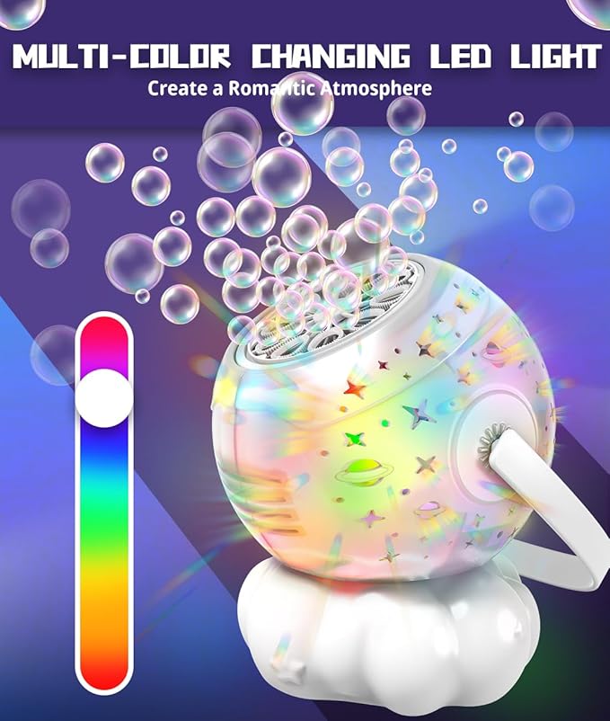 Rechargeable Bubble Machine, Bubble Maker - Image 3