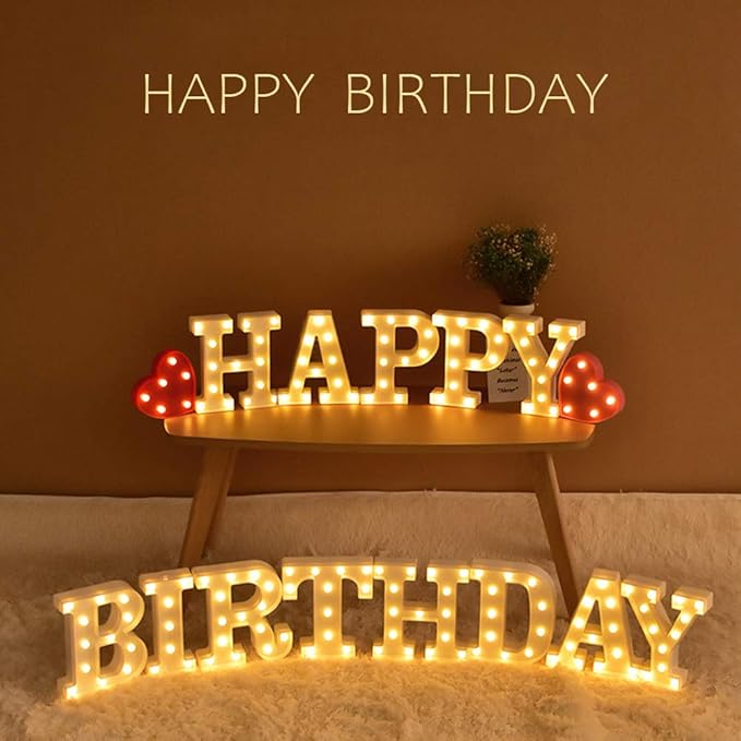 MUMUXI Marquee Light Up Letters | Large Light Up Numbers | Battery Powered and - Image 3