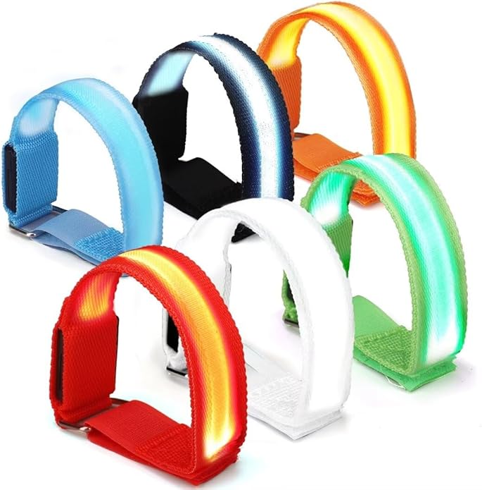 Dilabnba XL Glow Bracelets 6PCS, Reflective LED Bracelets by DILABNBA