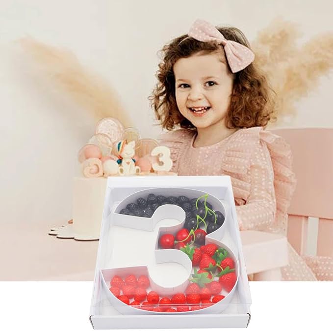 12" Fillable Cardboard Number Charcuterie Gift Cupcake Box - Image 4