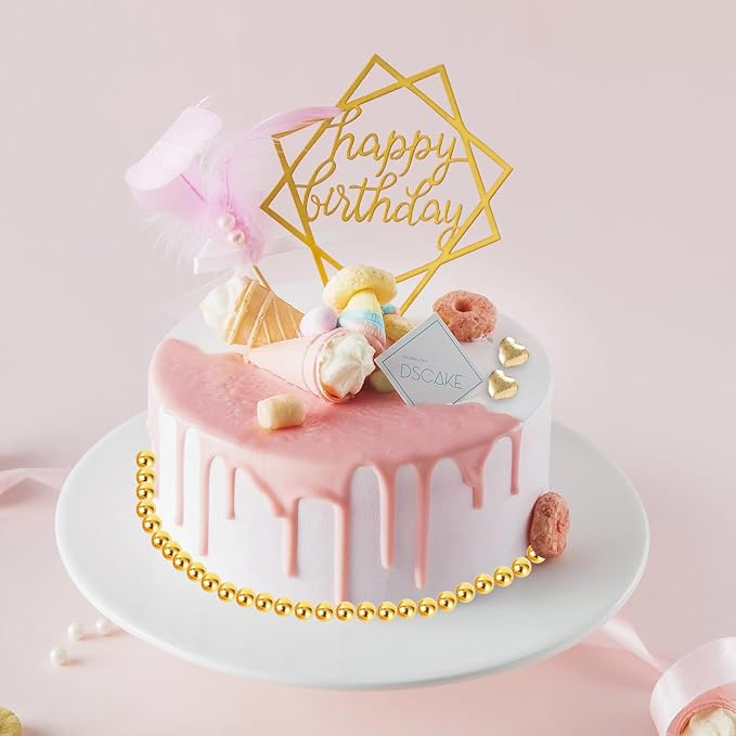 Kasvan Gold Pearl Sugar Sprinkles, 6 Sizes Mix - Image 5