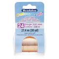 Beadalon ColourCraft Wire, 24 Gauge, Copper Color, 30 yd Spool by Beadalon