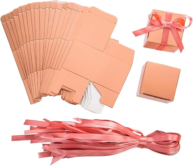 AWELL Rose Gold Gift Candy Box Bulk 2x2x2 inches - Image 6