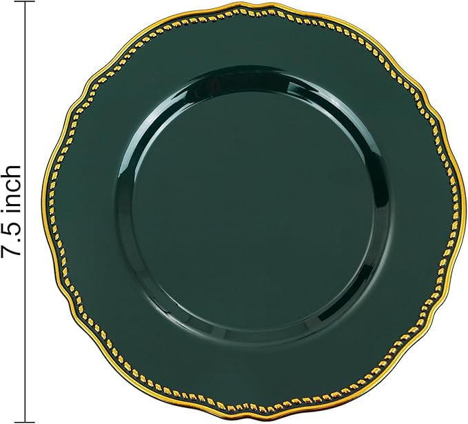 Hioasis 60pcs Green Plastic Plates - Image 6