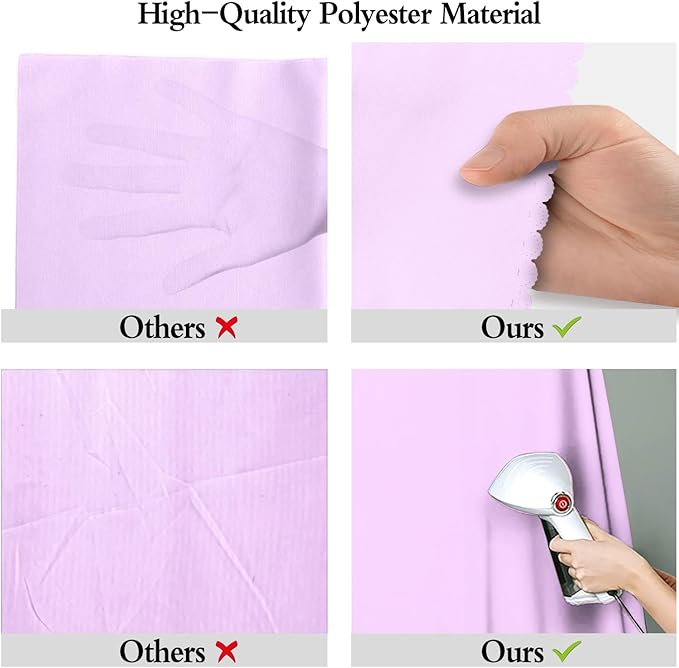 Light Purple Portrait Backdrop 8x10ft Zoom Meeting Photo Studio Shooting Props - Image 6