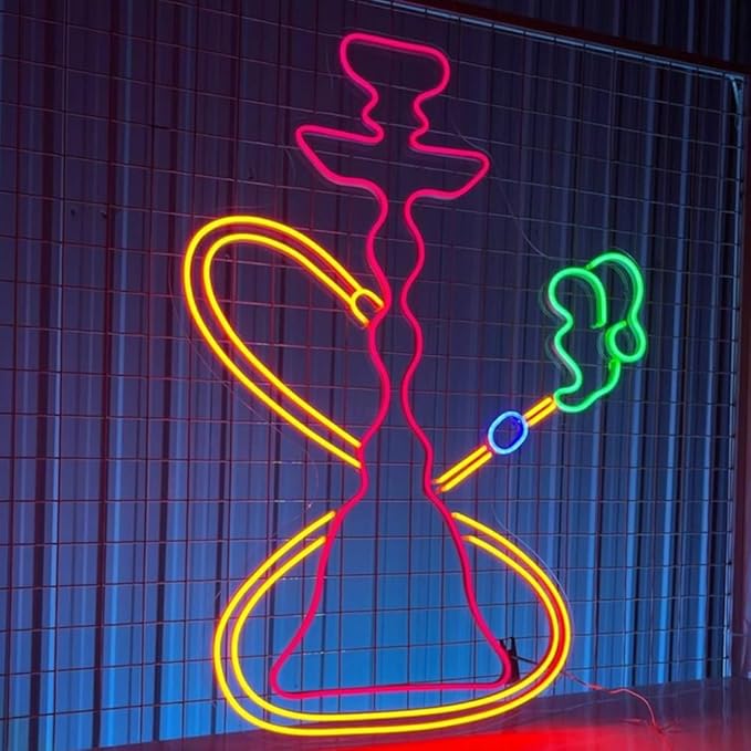 Shisha Hookah Neon Sign, Shisha Smoke Shop Led Sign, Custom Neon Sign, Bar Pub - Image 2