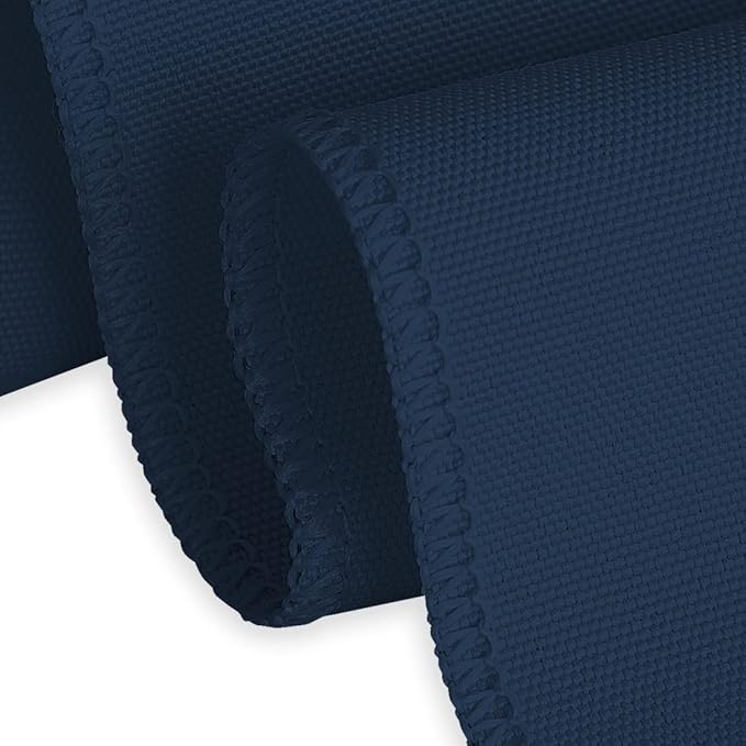 LTC LINENS 10 Pack 120 Inch Round Tablecloth Navy Blue - Image 4
