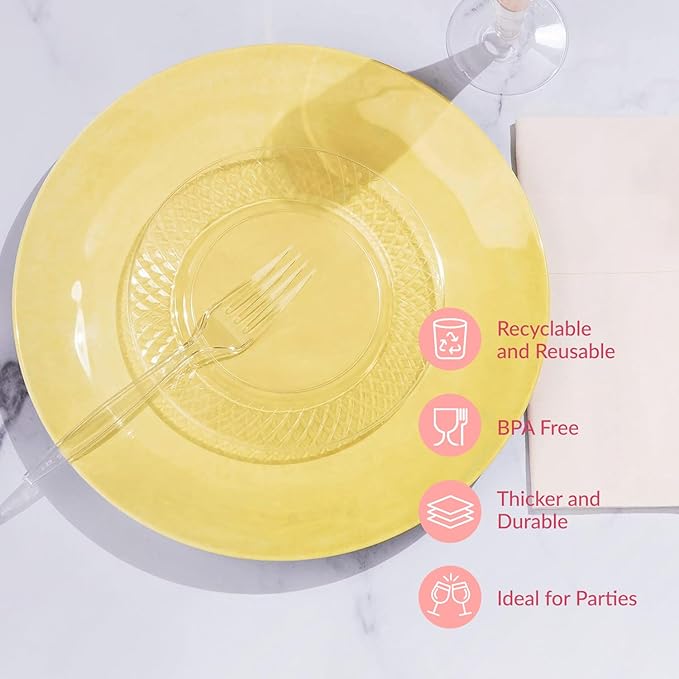 Prestee 500 Clear Plastic Forks - Image 5