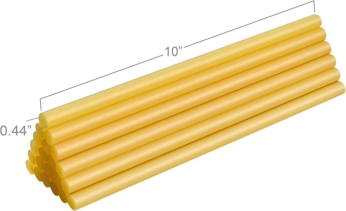 FIXSY Hot Glue Gun Sticks Carton Packaging, Full Size 10" Long x .44" Diameter - Image 2