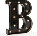 Light Up Black Alphabet Marquee Letters Sign LED Marquee Number Lights Sign by OYCBUZO