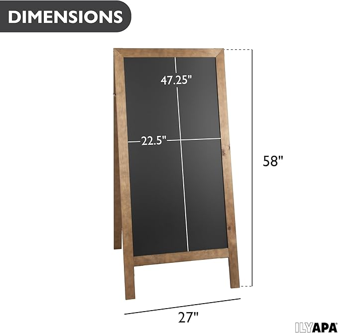 Ilyapa A-Frame Chalkboard Sidewalk Sign - Image 2