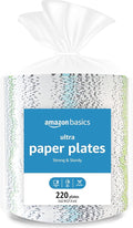 Amazon Basics Ultra Paper Plates, 8.62 Inch, Disposable by AmazonBasics