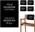 Reserved Seating Chair Signs, This Row Is Reserved Pew Cloths Seating by Unknown