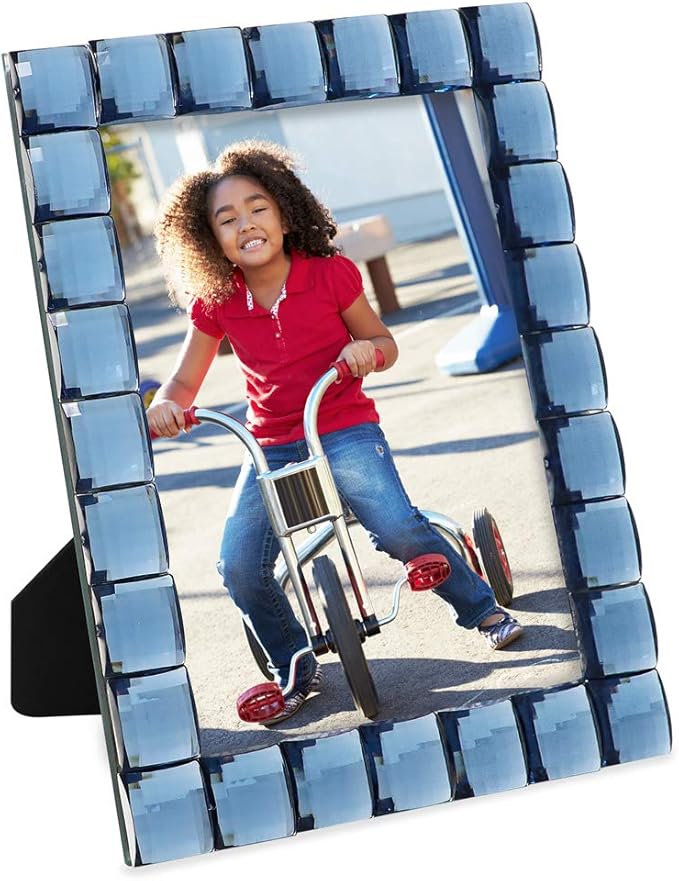 Isaac Jacobs Decorative Sparkling Navy Jewel Picture Frame, Photo Display & - Image 5
