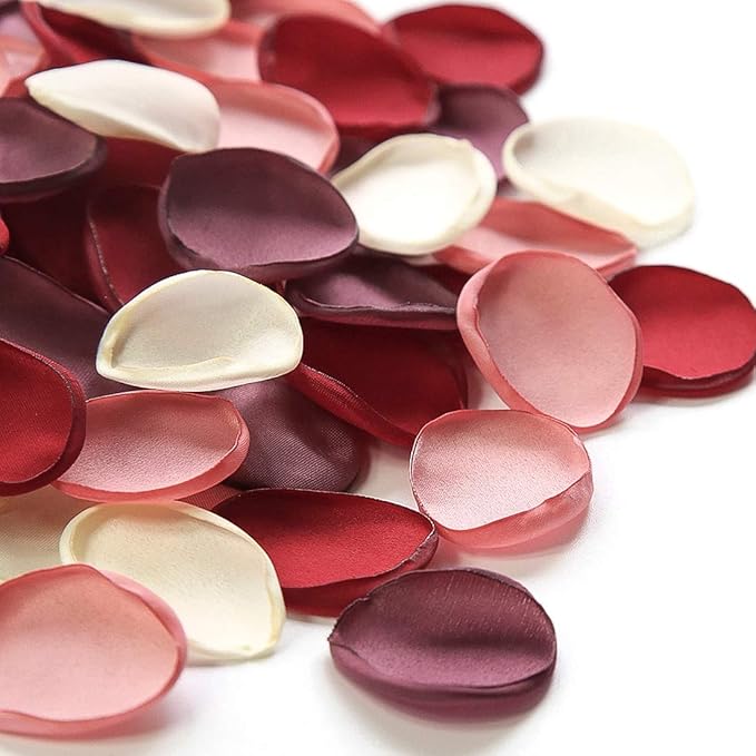 Floroom 500pcs Rose Petals Red Fake Faux Silk Flower Petals by Floroom