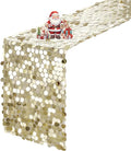 VHH Sequin Table Runner 12 x 108 inches Champagne Table Runner, Glitter Runner by VHH