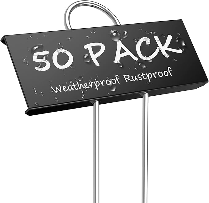 STARTOSTAR 50-Pack Metal Plant Labels Weatherproof Garden Markers, Height 10.6'' by STARTOSTAR