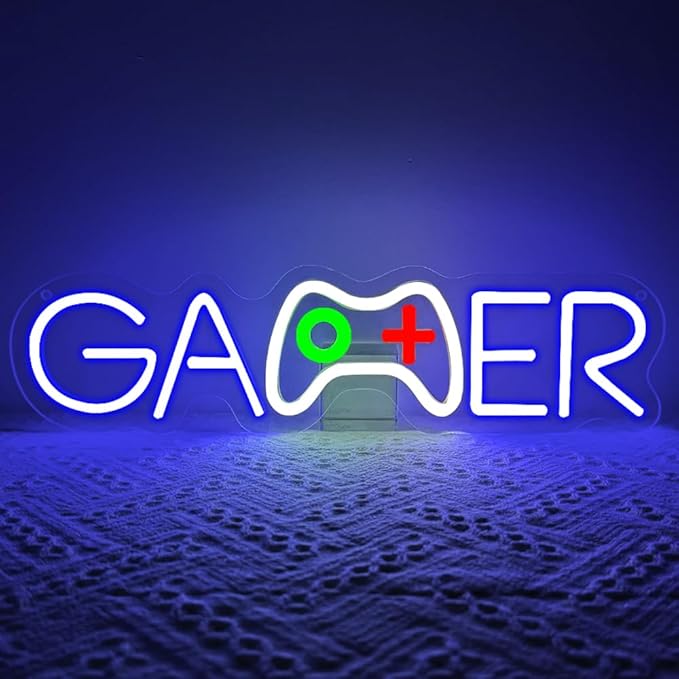 Gamer Neon Sign, Gamepad Shaped Dimmable LED Light Signs - Image 6
