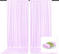 2 Panels Light Purple Backdrop Curtain, 10 x 7 Feet Background Curtains by Zankubom