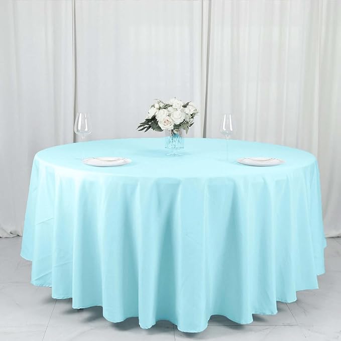 Efavormart Round Tablecloth, 108 Inch Stain & Wrinkle Resistant Washable Table - Image 3