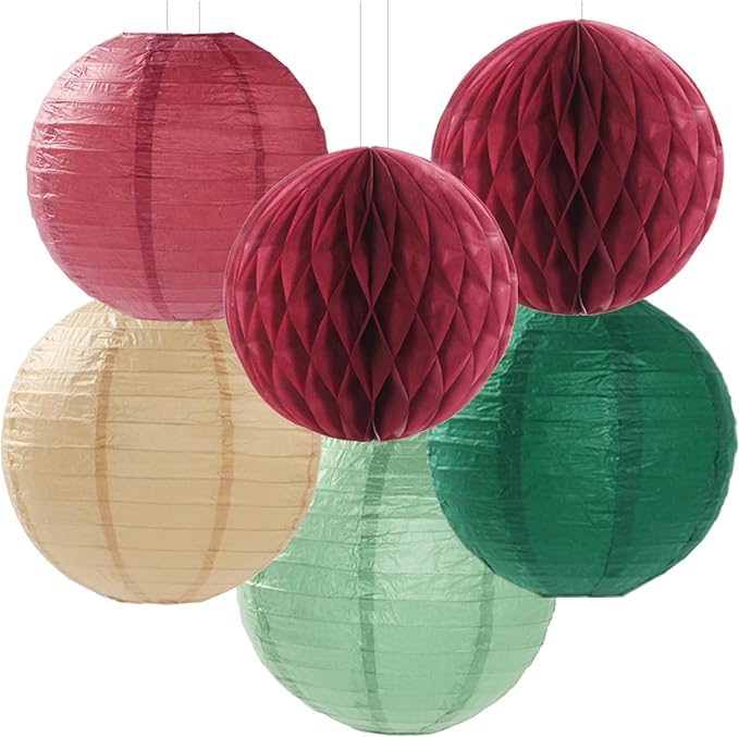 Sage-Olive Green Burgundy Champagne-Gold Party-Decorations - Image 4