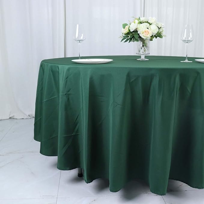 Efavormart Round Tablecloth, 108 Inch Stain & Wrinkle Resistant Washable Table - Image 2
