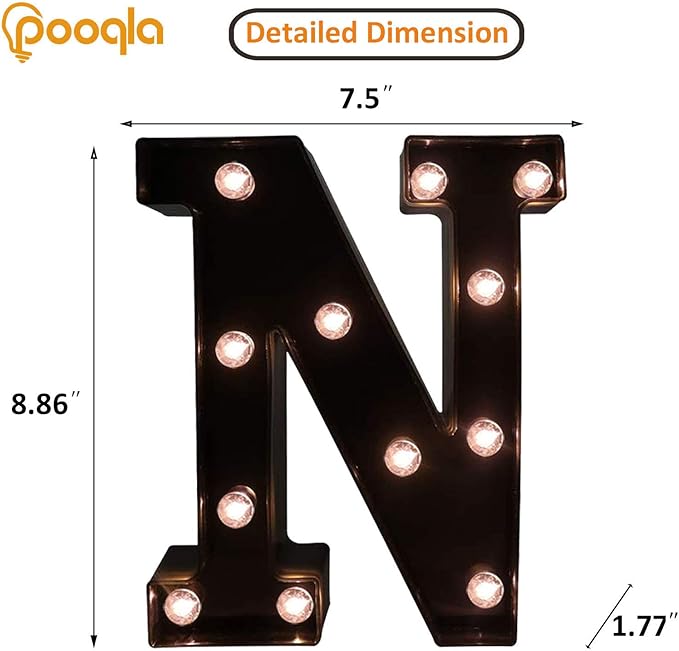 Decorative LED Illuminated Letter Marquee Sign - Image 4