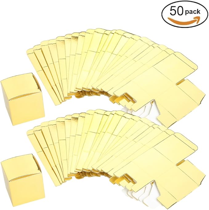 AWELL Gold Gift Candy Box Bulk 2x2x2 inch Small Party Favor Box - Image 5