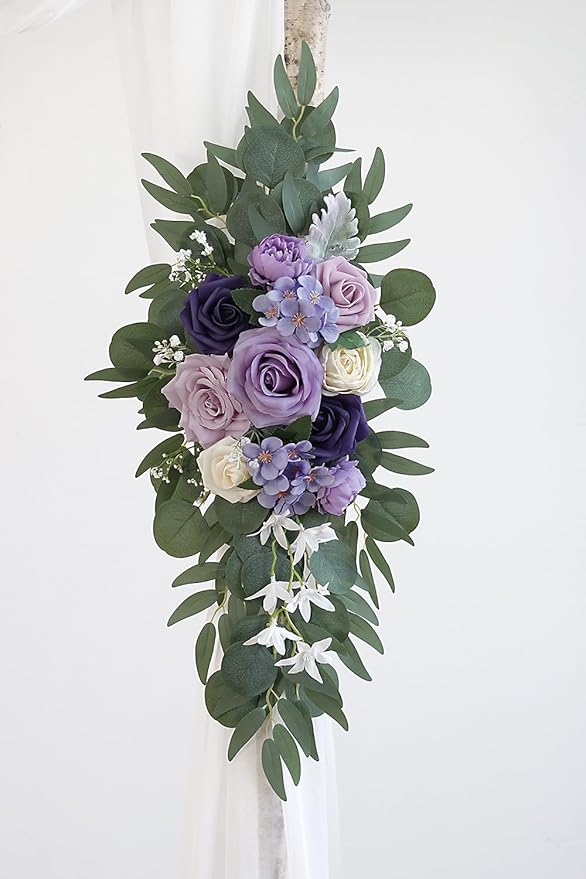 Lilac Artificial Wedding Arch Flowers Kit - Image 6