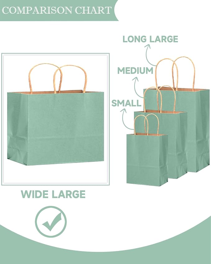 qiqee 100PCS Large Gift Bag - Image 6