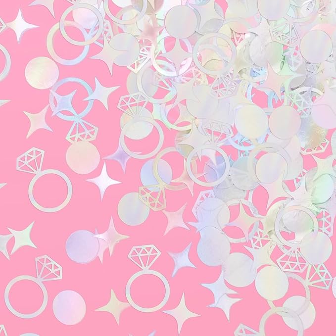 xo, Fetti Bachelorette Party Iridescent Foil Confetti by xoFetti
