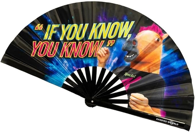 Kandies World Custom Festival Folding Hand Fan by KandiesWorld