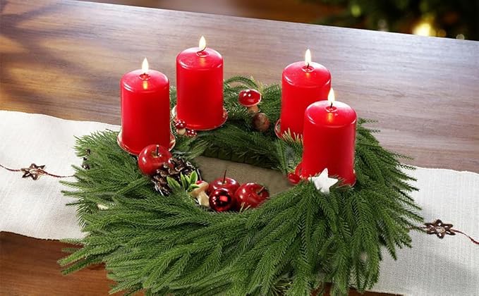 Hananona 2 Pcs 9 Ft Artificial Norfolk Pine Garlands, Real Touch Winter Pine - Image 8