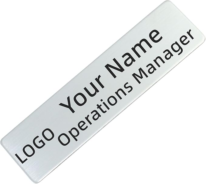 Stainless Steel Custom Silver Name Tags by QIPAN