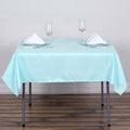 Efavormart 54x54 Light Blue Wholesale Linens Seamless Polyester Square Linen by efavormart