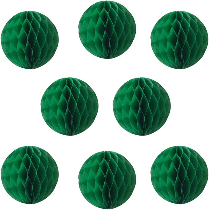 8pcs 10 inch Paper Honeycomb Balls Decorative Tissue Pom Poms Flower Art by ZGjoy