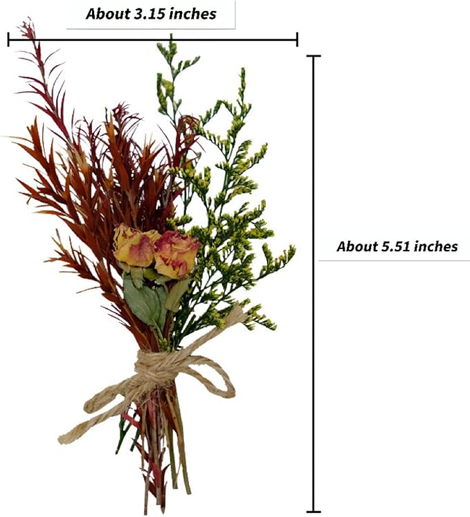 CROISSANT Mini Dried Flower Bouquet 24PCS, Mixed Natural Mini Dried Flowers - Image 7