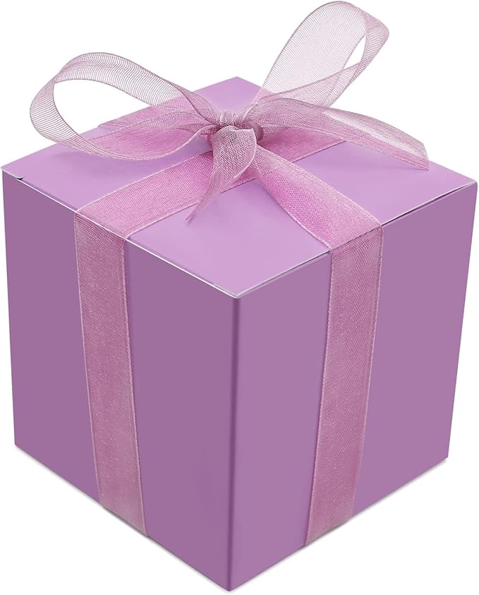 25 Pcs Purple Paper Gift Boxes, Small Candy Treat Boxes Bulk, Birthday Gifts - Image 6