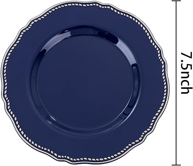 Hioasis 60pcs Blue Plastic Plates - Image 6