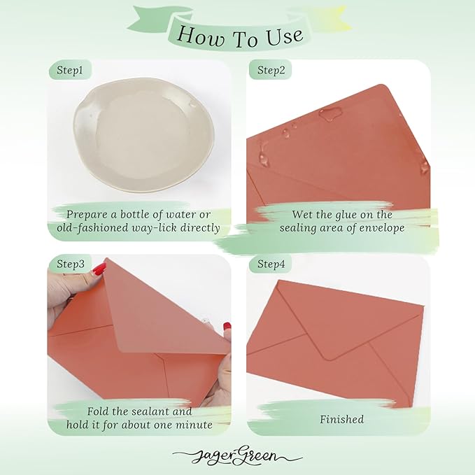 50 Pack 5x7 Envelopes Letter Size, Envelope 5.4x7.6 - Image 5