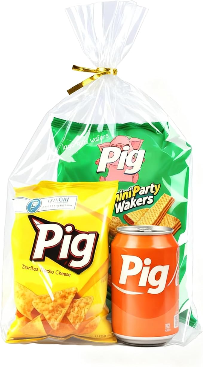 PigPotParty 12"x 16", Large Party Favor Packaging, Toy Wrapping by PigPotParty
