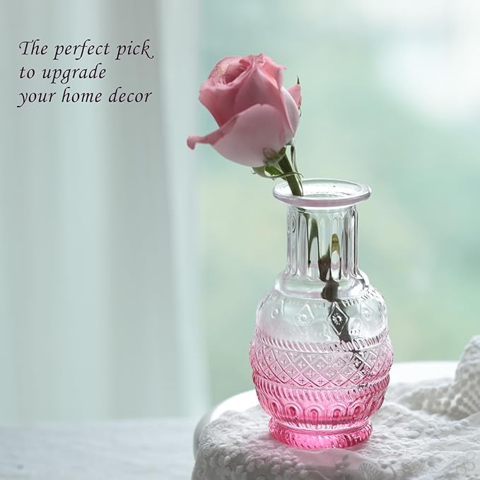 Bud Vases Set of 12, Glass Bud Vases in Bulk, Small Flower Vases - Image 8