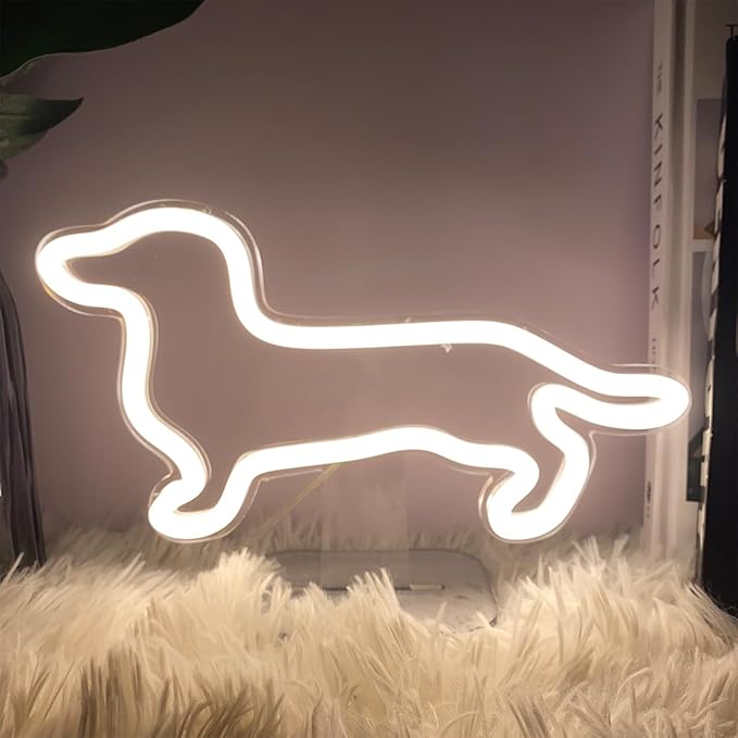 Dog Table Number Neon Sign Desk Lamp Night Light Wedding Letter LED Neon Sign - Image 8