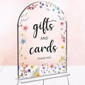 Cards And Gifts Sign, Arch Acrylic Wedding Sign, 5x7 Inch, Wedding Sign by Unknown