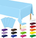 4 PCS SkyBlue Plastic Tablecloth, Disposable Stain Resistant Table Cloth of by QZYL